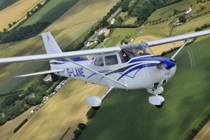F172 N. Cross country flight over the beautiful Essex countryside