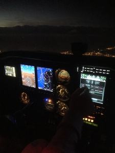 Cessna 172 advance instrument night training