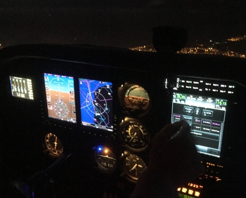 Cessna 172 advance instrument night training